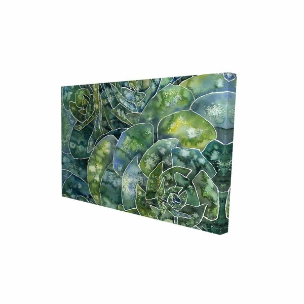 Fondo 20 x 30 in. Abstract Succulents-Print on Canvas FO2787982